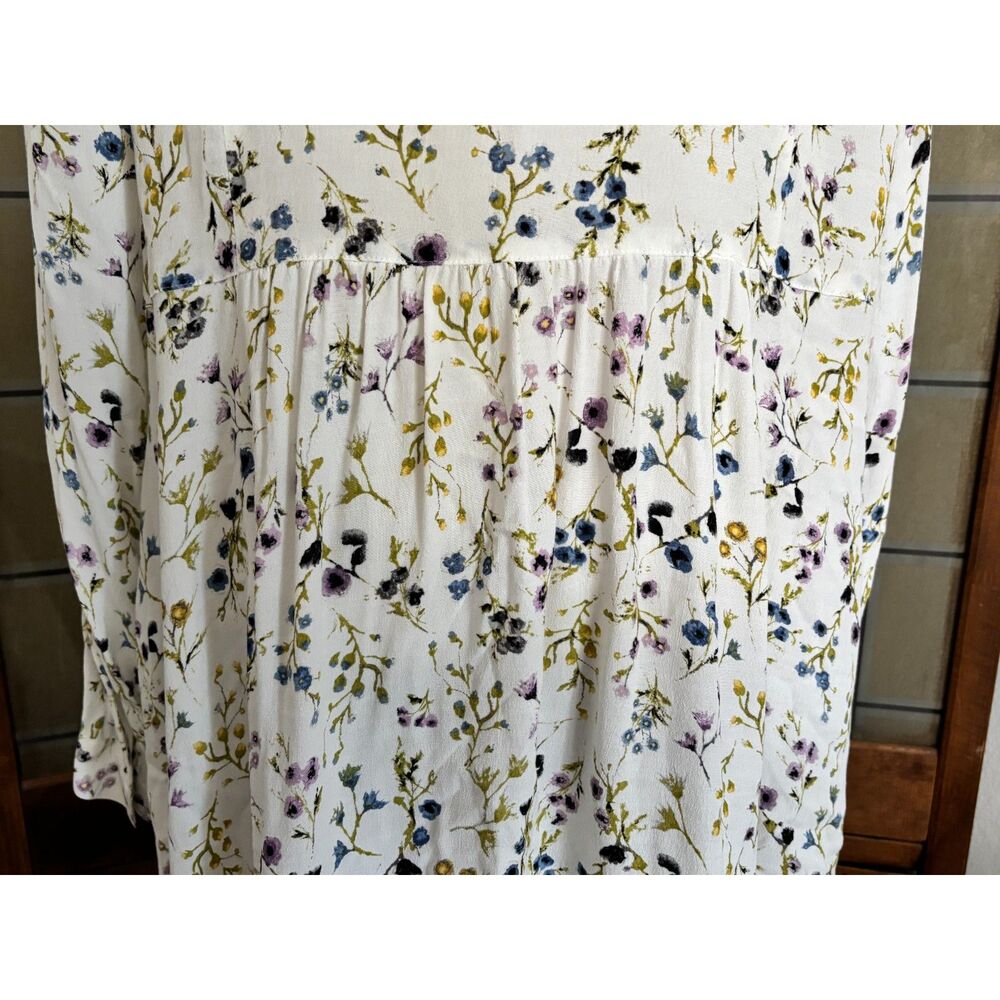 J. Jill Plus Size Flow Hem Floral Button Tunic Shirt Blouse Top Size 2X - Picture 11 of 16